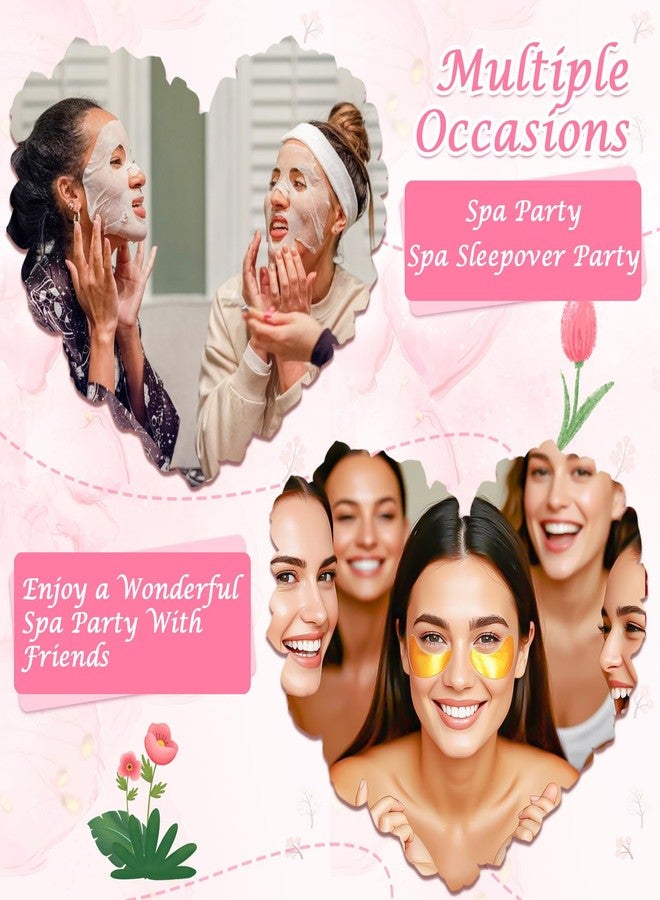 KONEUK 120 PCS Spa Party Supplies for Women, Spa Party Favors Include Face Masks Skincare, Hand Cream, Lip Balm, Under Eye Patches, Lip Mask and Foot Bath Bombs, Spa Birthday Sleepover Party Supplies - Image 3